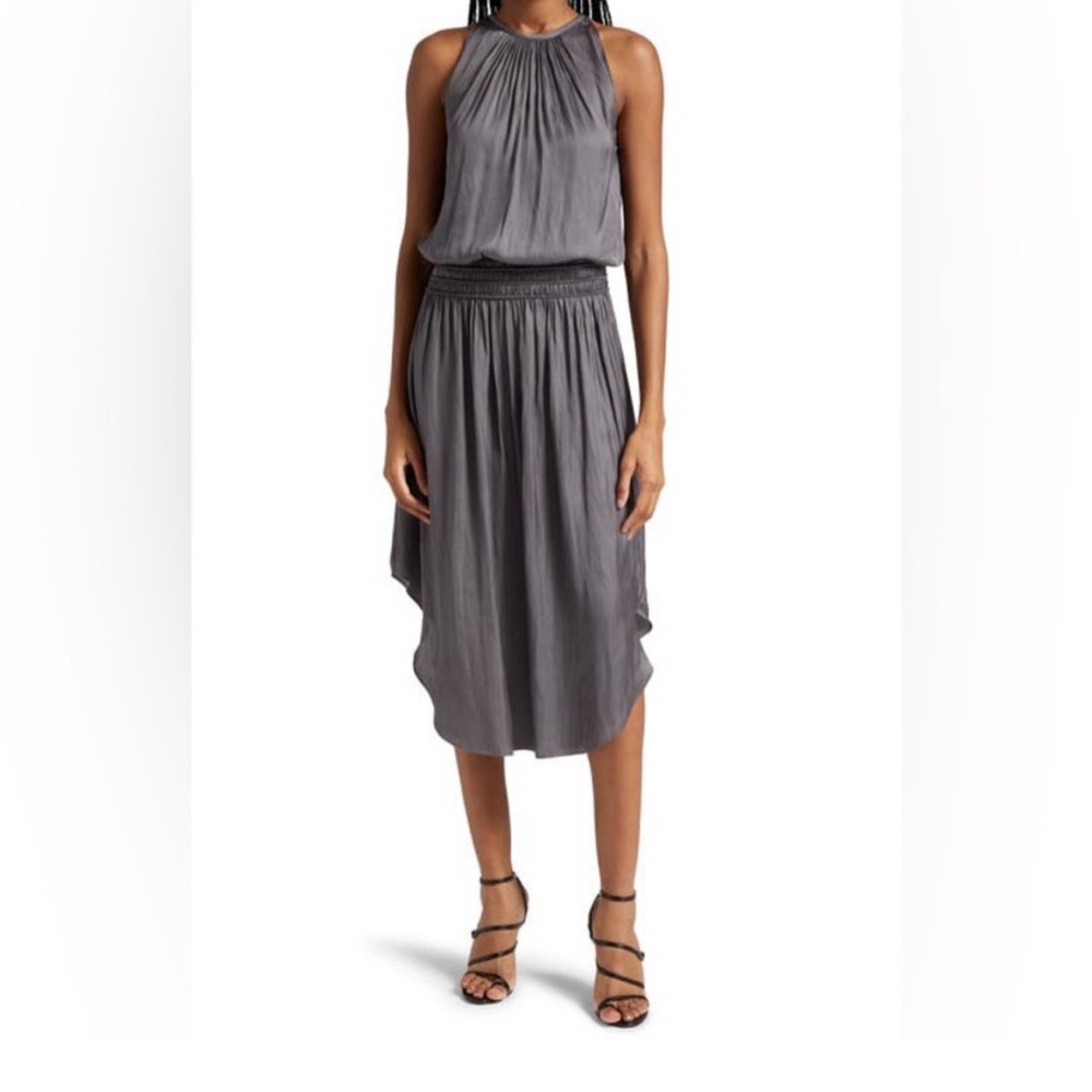 Ramy Brook Elegant Gray Sleeveless Dress